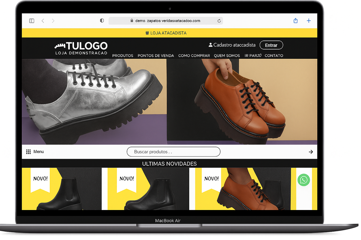 Demonstração do MacBook - Air - Zapatos.vendasxatacado.com.br
