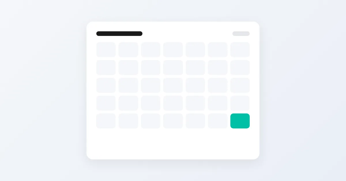 Ilustração de um calendário com o dia 30 marcado em verde, o vencimento de uma nota a net 30 numa venda de atacado