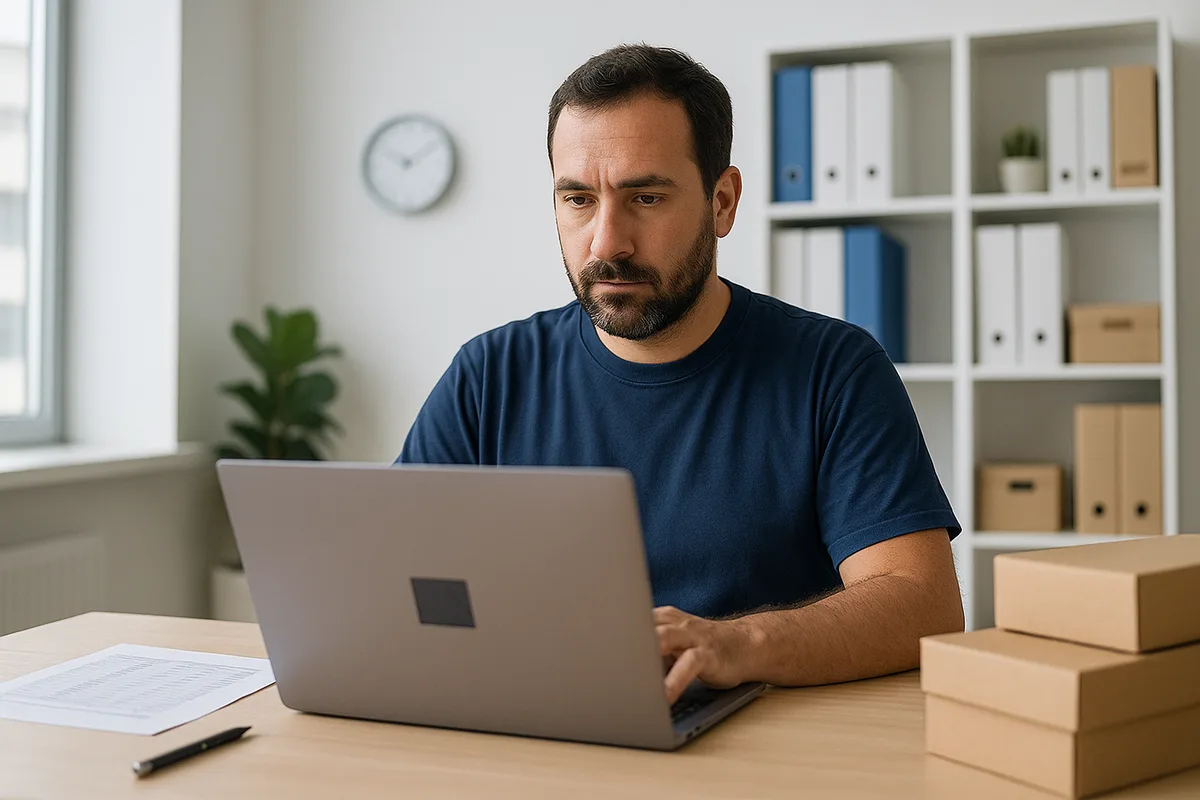 Painel de administração de loja atacadista com relatórios em tempo real