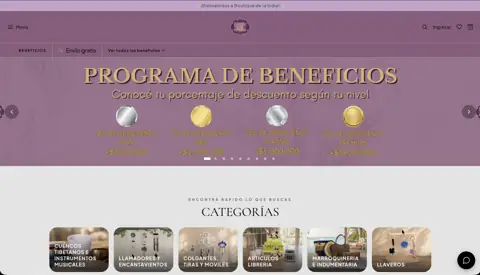 Loja atacadista de decoração e presentes Boutique de la India, criada com VendasxAtacado