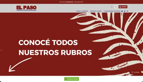 Loja atacadista de bazar multissetor El Paso, criada com VendasxAtacado