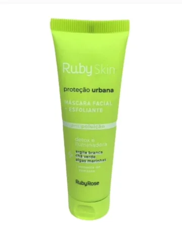 Máscara facial esfoliante Ruby Skin em um catálogo atacadista de cosméticos gerado com VendasxAtacado