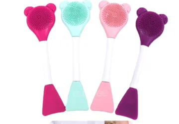 Kit de quatro escovas faciais de silicone para revenda atacadista de cosméticos
