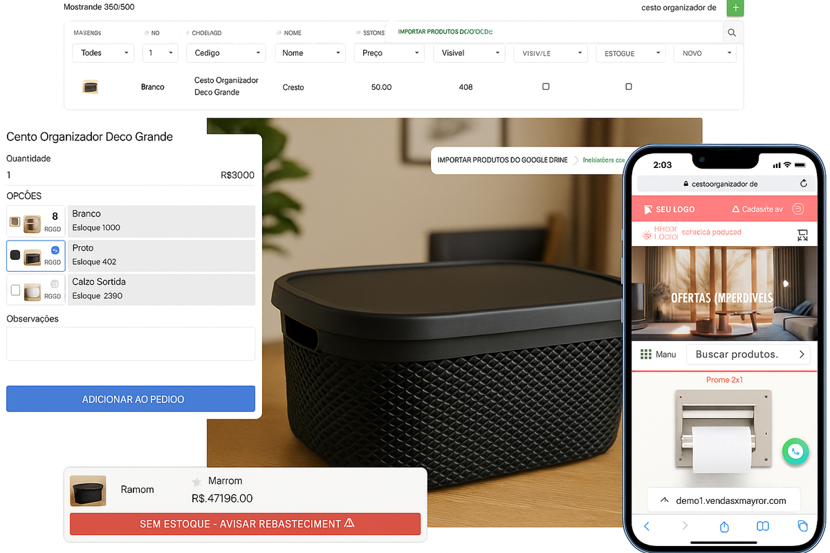 funções para empresas de bazar e decoração vendasxatacado.com.br