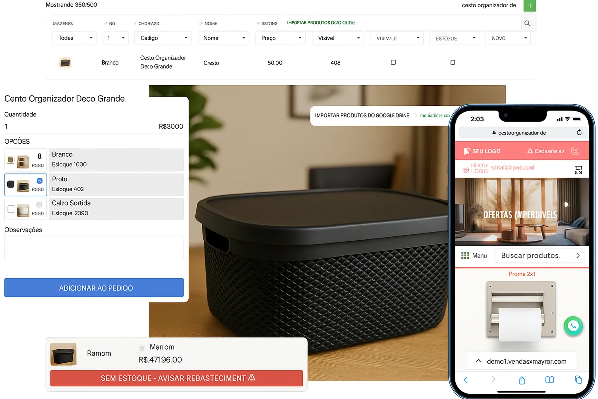 funções para empresas de bazar e decoração vendasxatacado.com.br