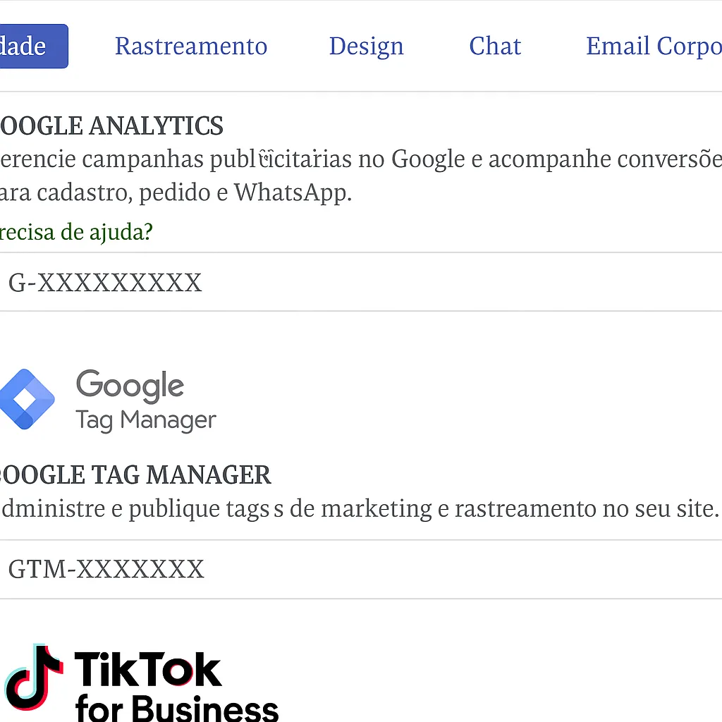 GTM integration in VentasxMayor admin panel