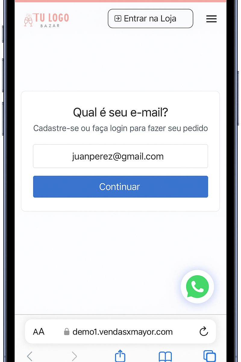 acesso unificado para clientes vendasxatacado.com.br
