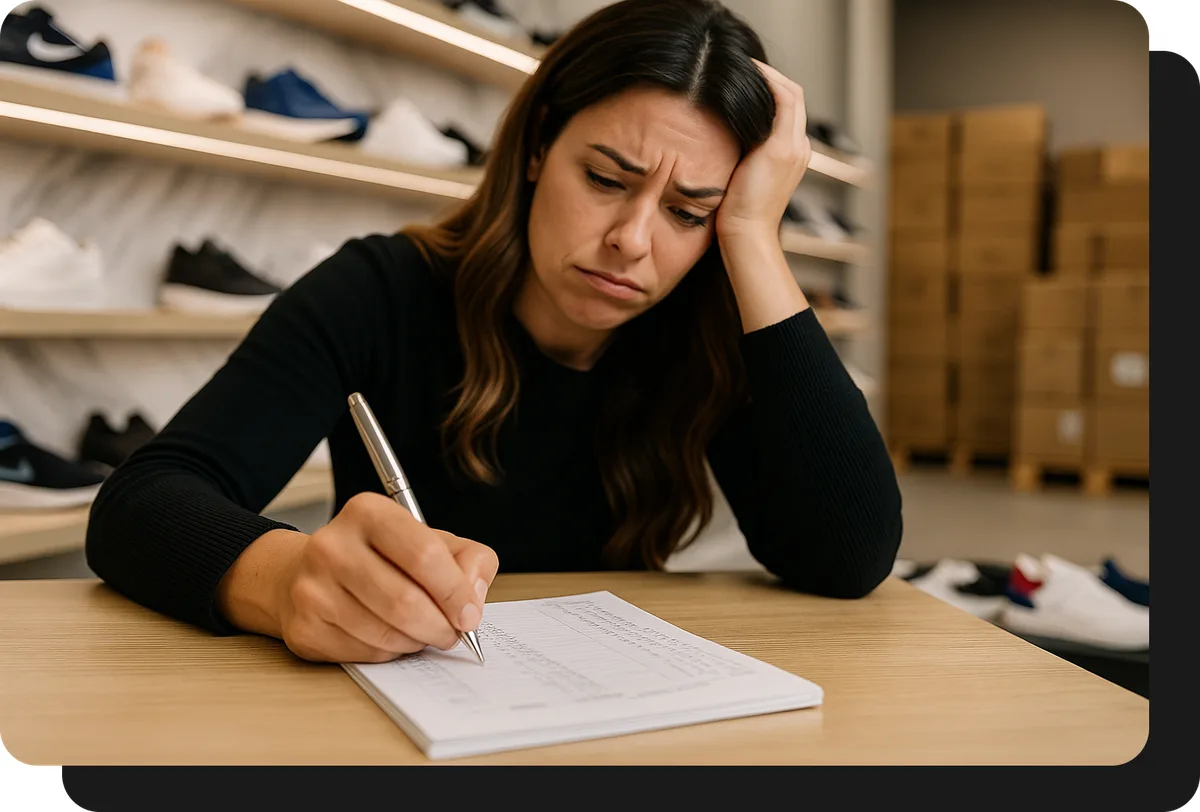 atacadista de calçados recebendo pedidos manualmente sem vendasxatacado.com.br