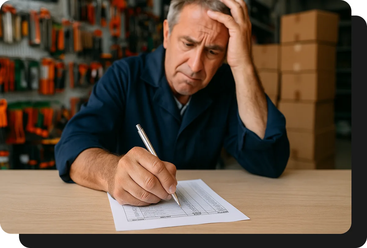 atacadista de hardware recebendo pedidos manualmente sem vendasxatacado.com.br