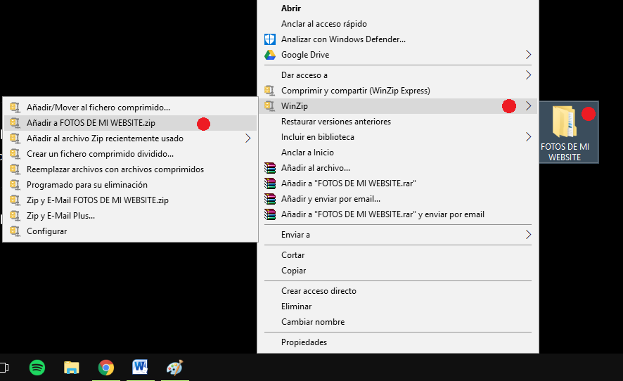 Etapa 4: gerar arquivo ZIP