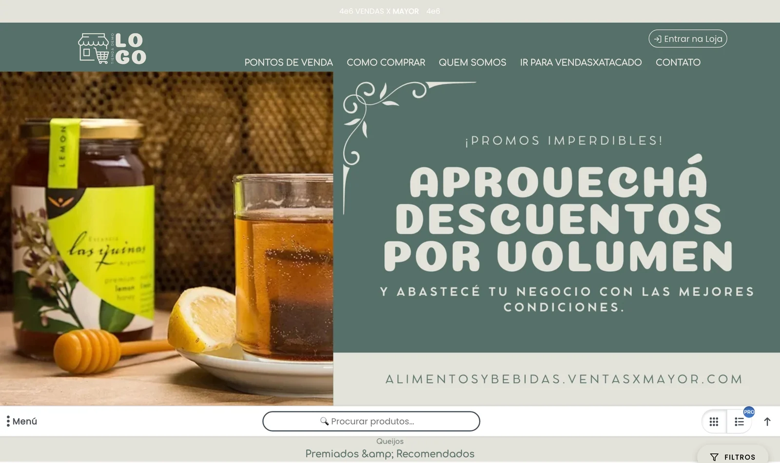 Venda por atacado de alimentos e bebidas